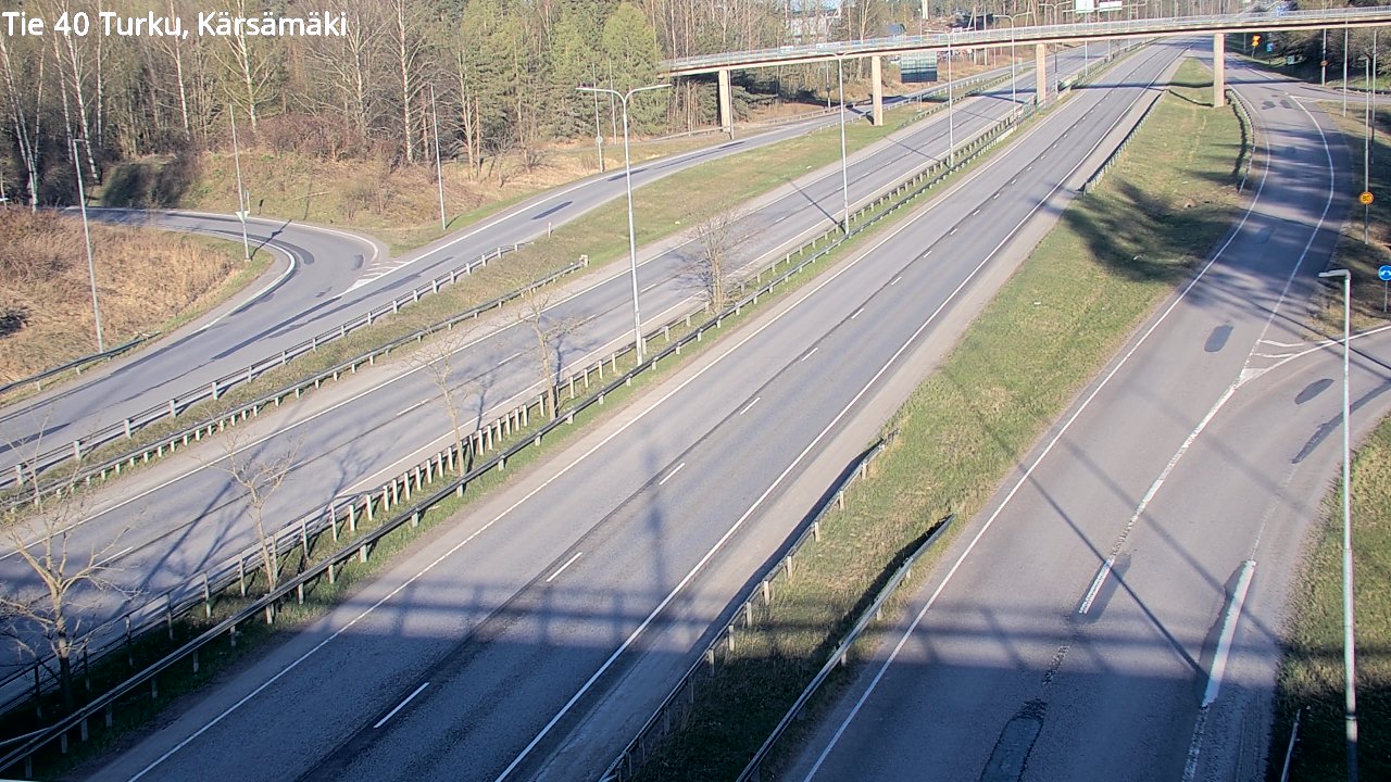 Weather Camera Image Väg 40 Åbo, Kärsämäki, Turku, Varsinais-Suomi