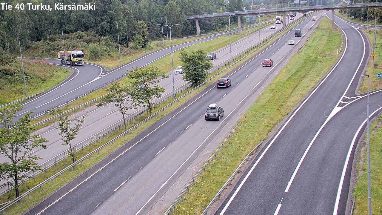 Weather Camera Image Road 40 Turku, Kärsämäki, Turku, Varsinais-Suomi