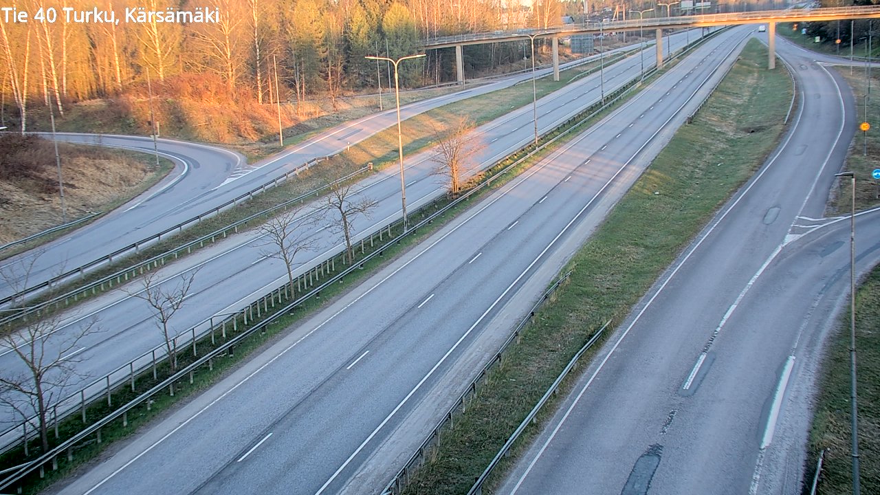 Weather Camera Image Road 40 Turku, Kärsämäki, Turku, Varsinais-Suomi