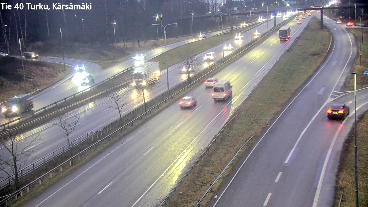 Weather Camera Image Väg 40 Åbo, Kärsämäki, Turku, Varsinais-Suomi