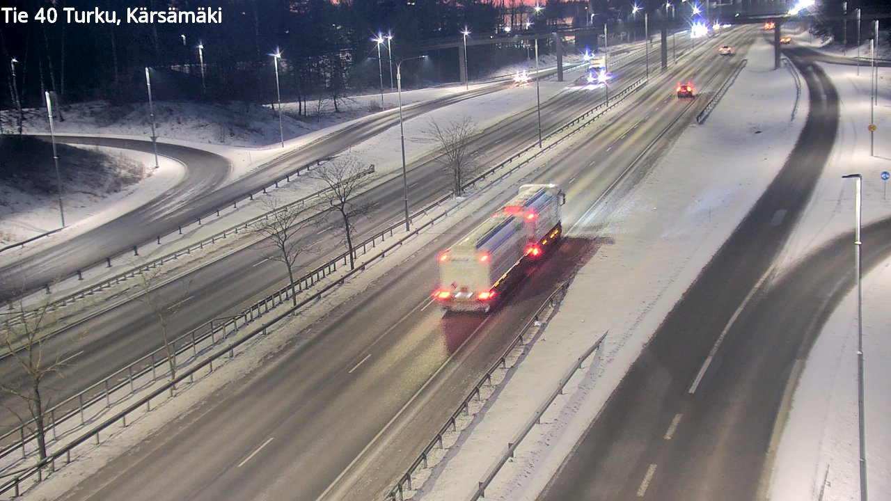 Weather Camera Image Väg 40 Åbo, Kärsämäki, Turku, Varsinais-Suomi