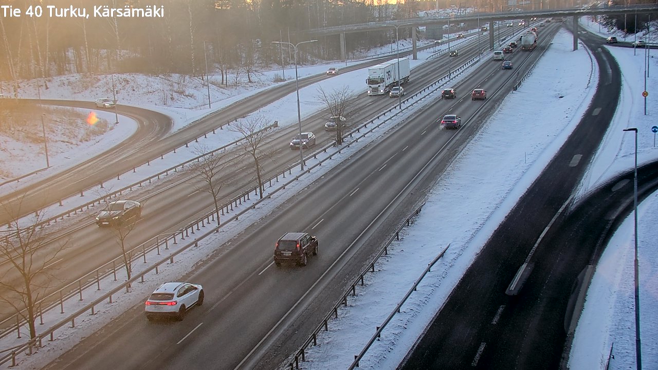 Weather Camera Image Väg 40 Åbo, Kärsämäki, Turku, Varsinais-Suomi