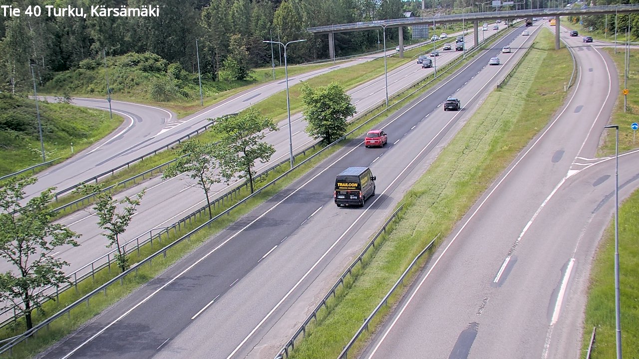 Weather Camera Image Väg 40 Åbo, Kärsämäki, Turku, Varsinais-Suomi