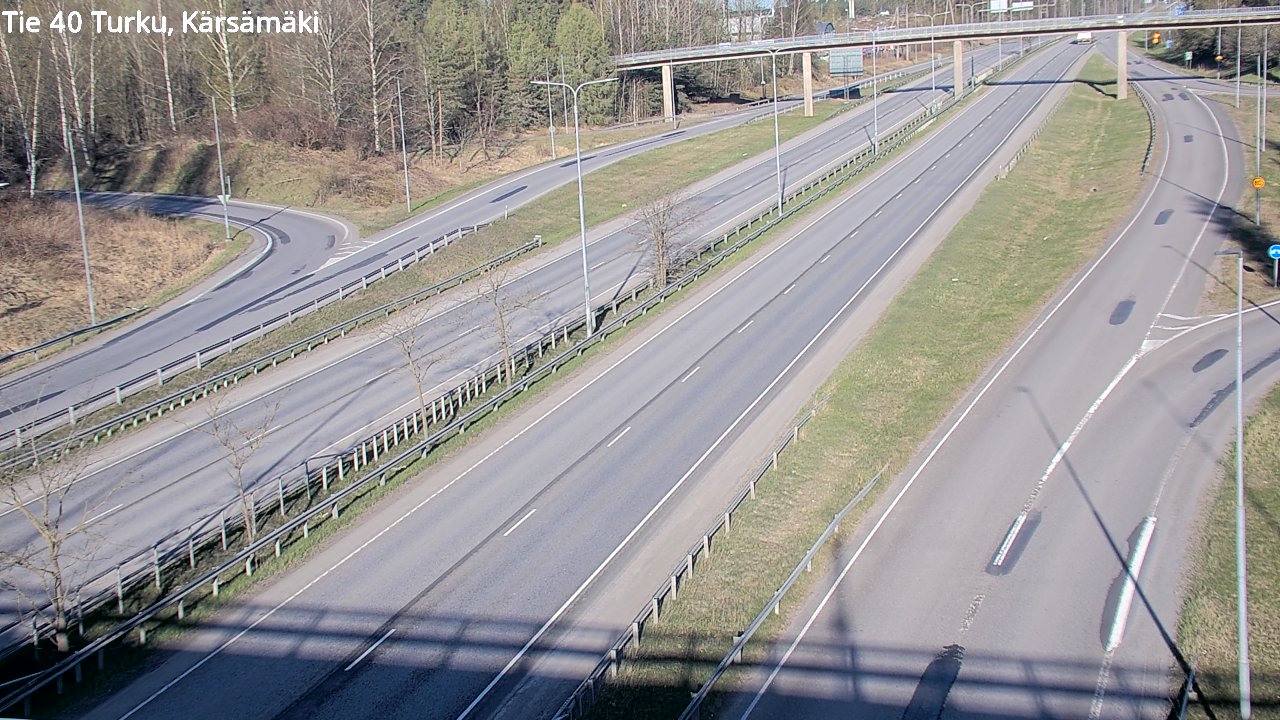 Weather Camera Image Väg 40 Åbo, Kärsämäki, Turku, Varsinais-Suomi