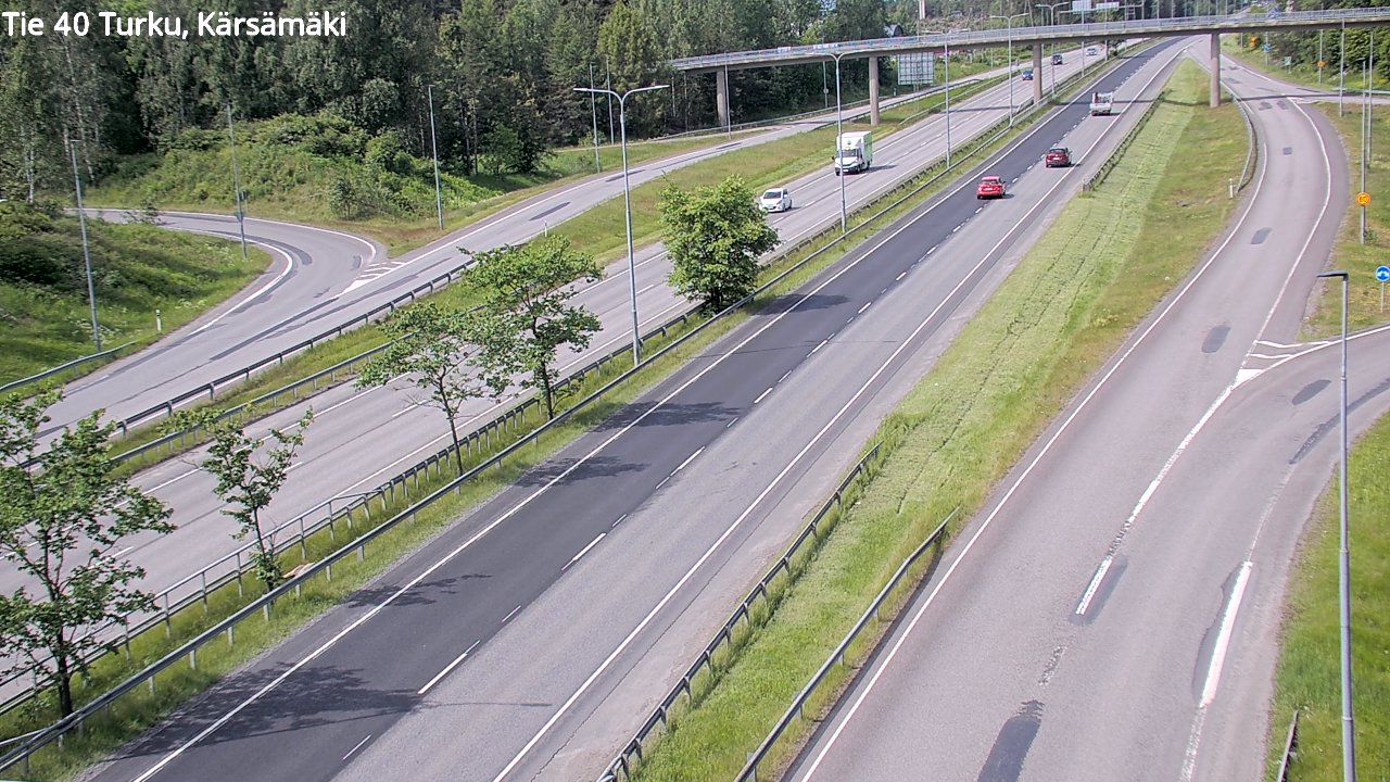 Weather Camera Image Väg 40 Åbo, Kärsämäki, Turku, Varsinais-Suomi