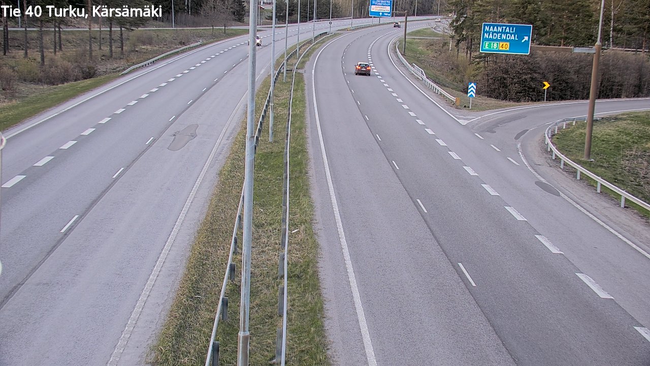 Weather Camera Image Väg 40 Åbo, Kärsämäki, Turku, Varsinais-Suomi