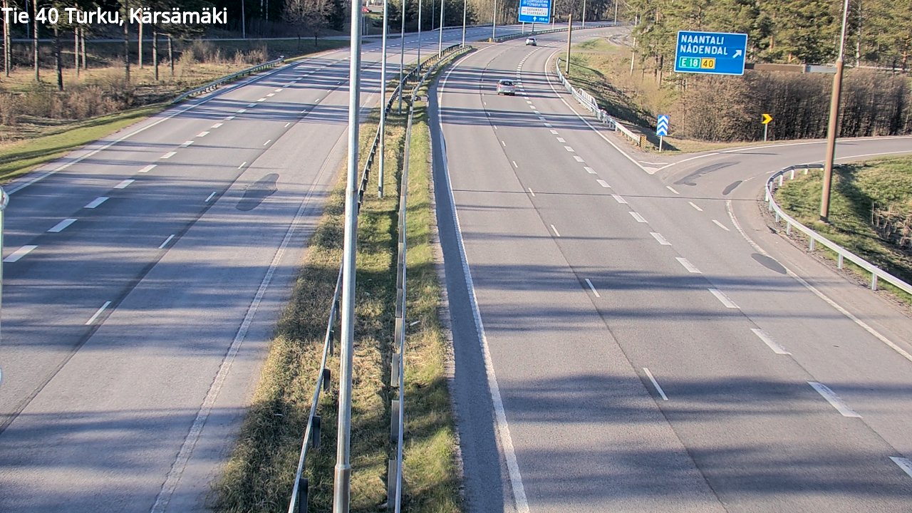 Weather Camera Image Väg 40 Åbo, Kärsämäki, Turku, Varsinais-Suomi
