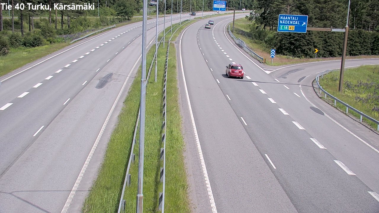 Weather Camera Image Väg 40 Åbo, Kärsämäki, Turku, Varsinais-Suomi