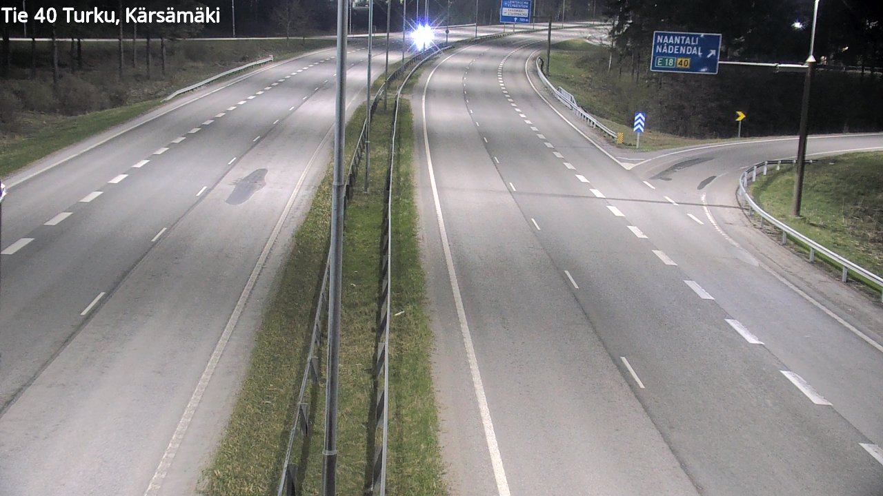 Weather Camera Image Road 40 Turku, Kärsämäki, Turku, Varsinais-Suomi