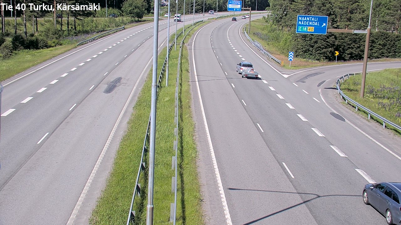 Weather Camera Image Väg 40 Åbo, Kärsämäki, Turku, Varsinais-Suomi