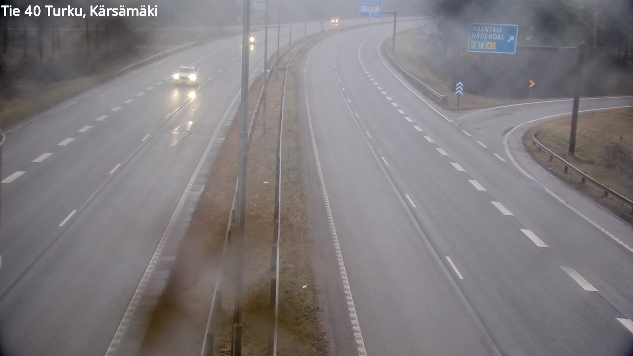 Weather Camera Image Väg 40 Åbo, Kärsämäki, Turku, Varsinais-Suomi