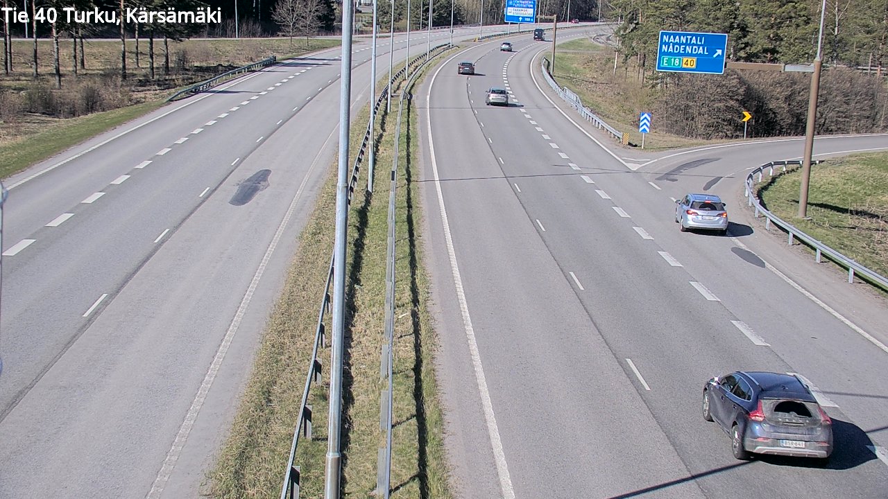 Weather Camera Image Väg 40 Åbo, Kärsämäki, Turku, Varsinais-Suomi