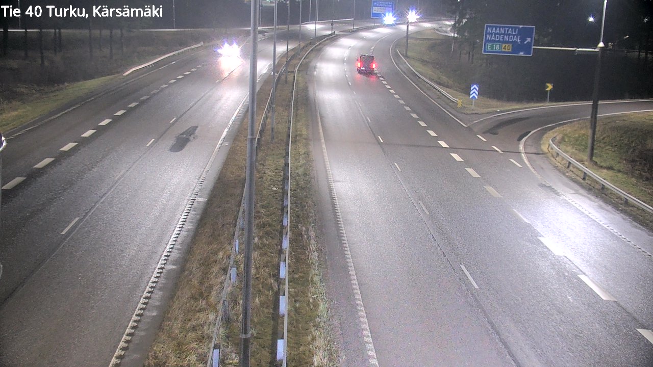 Weather Camera Image Väg 40 Åbo, Kärsämäki, Turku, Varsinais-Suomi