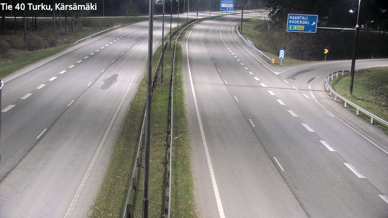 Weather Camera Image Road 40 Turku, Kärsämäki, Turku, Varsinais-Suomi