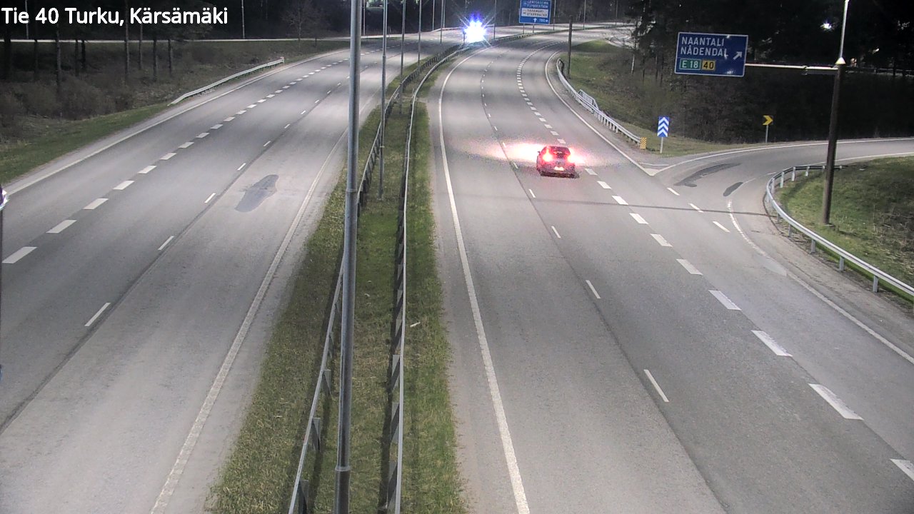 Weather Camera Image Väg 40 Åbo, Kärsämäki, Turku, Varsinais-Suomi