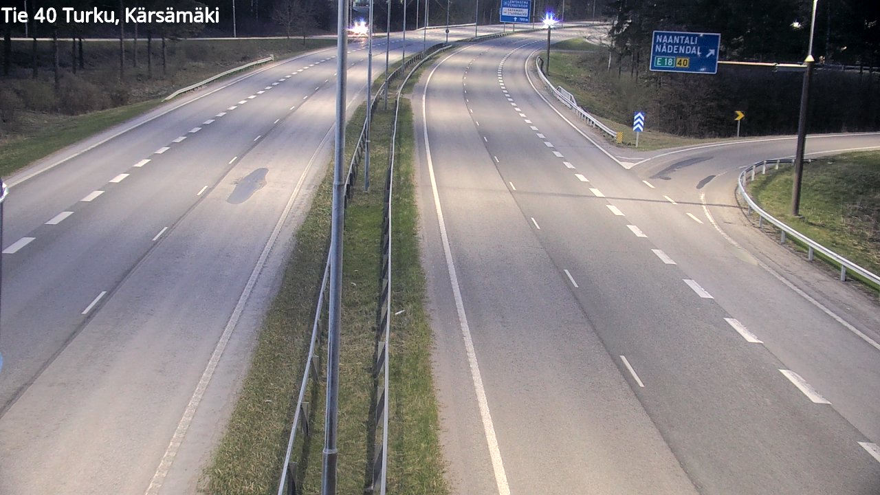 Weather Camera Image Väg 40 Åbo, Kärsämäki, Turku, Varsinais-Suomi
