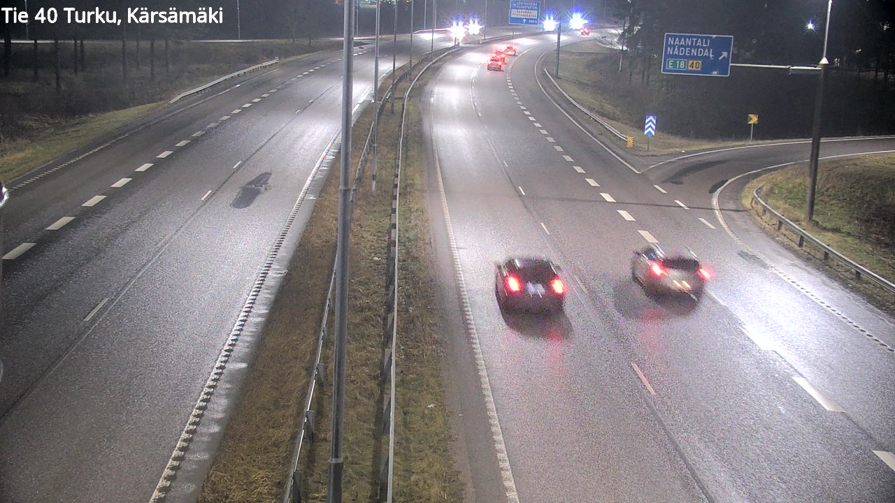 Weather Camera Image Väg 40 Åbo, Kärsämäki, Turku, Varsinais-Suomi