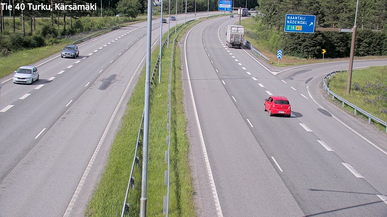 Weather Camera Image Road 40 Turku, Kärsämäki, Turku, Varsinais-Suomi