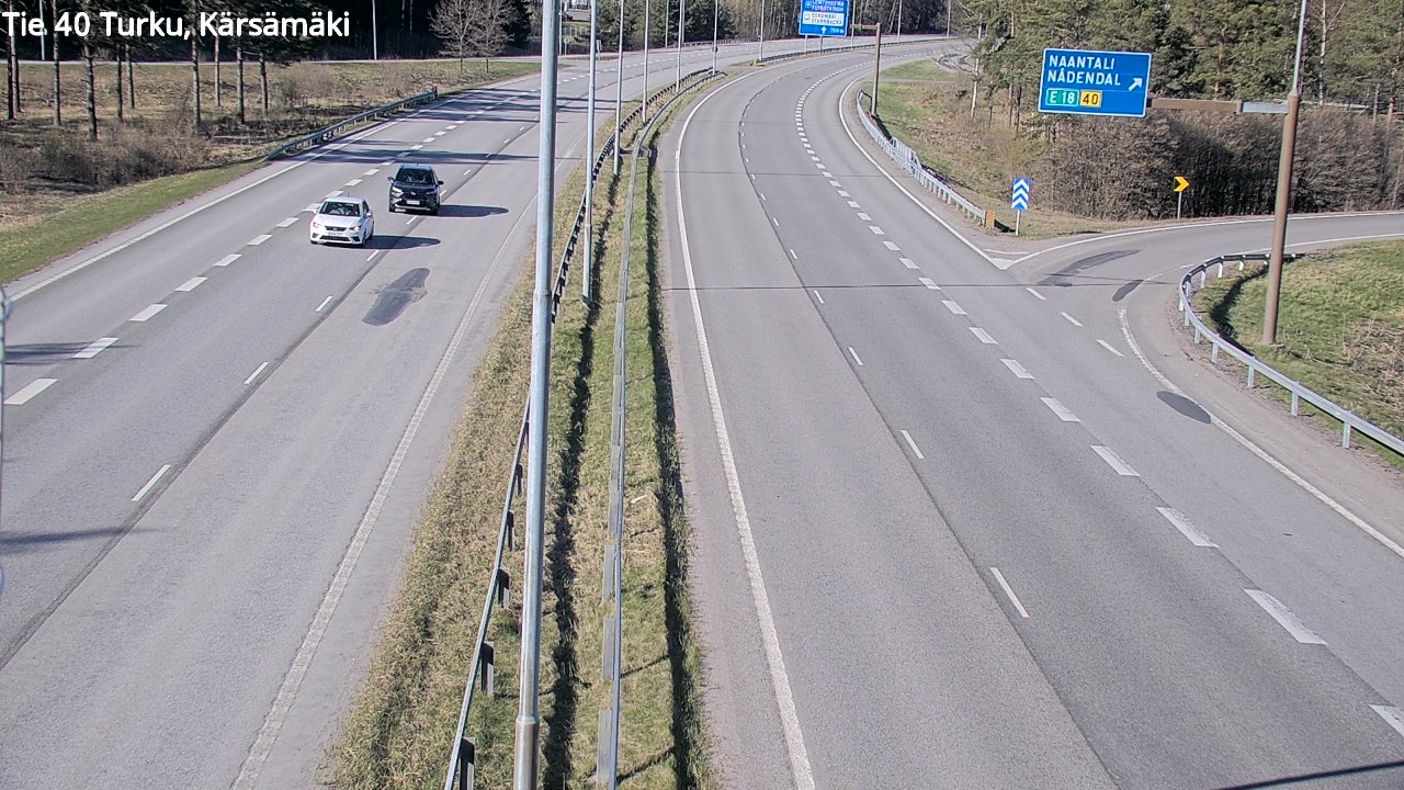 Weather Camera Image Väg 40 Åbo, Kärsämäki, Turku, Varsinais-Suomi