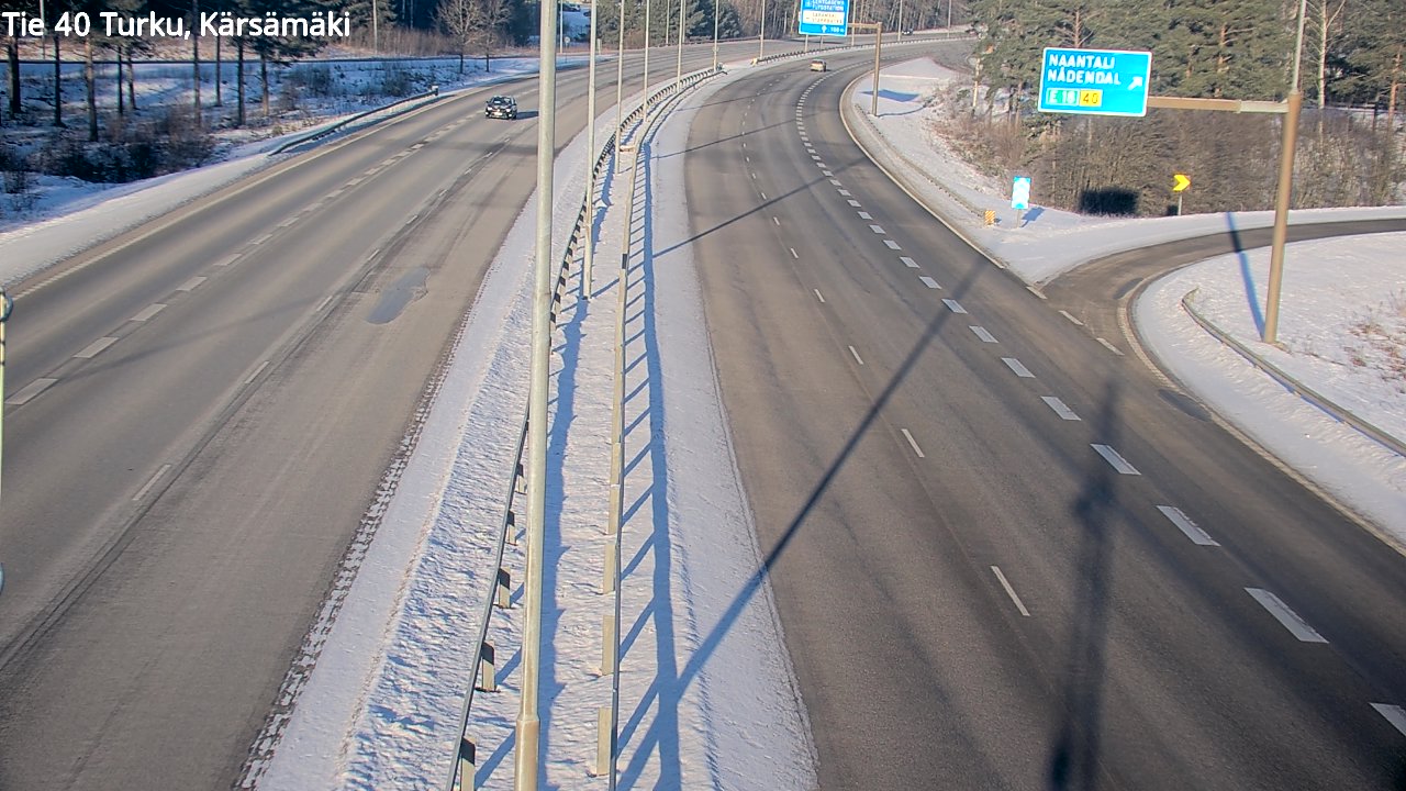 Weather Camera Image Väg 40 Åbo, Kärsämäki, Turku, Varsinais-Suomi