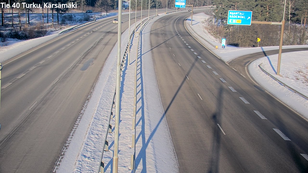 Weather Camera Image Väg 40 Åbo, Kärsämäki, Turku, Varsinais-Suomi
