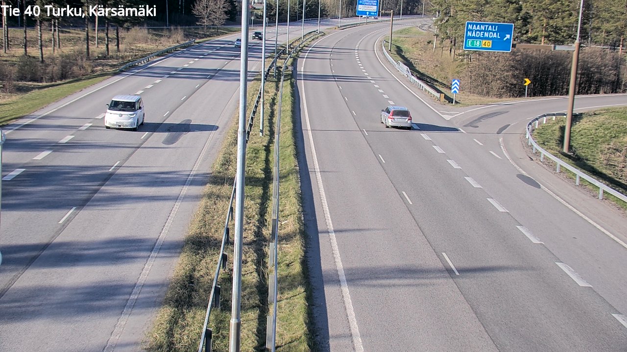Weather Camera Image Väg 40 Åbo, Kärsämäki, Turku, Varsinais-Suomi