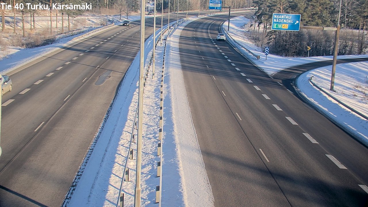 Weather Camera Image Väg 40 Åbo, Kärsämäki, Turku, Varsinais-Suomi