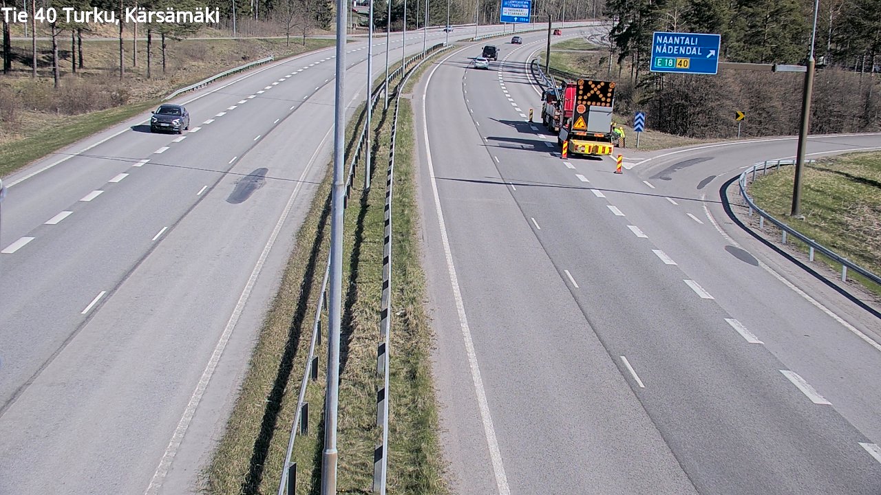Weather Camera Image Väg 40 Åbo, Kärsämäki, Turku, Varsinais-Suomi