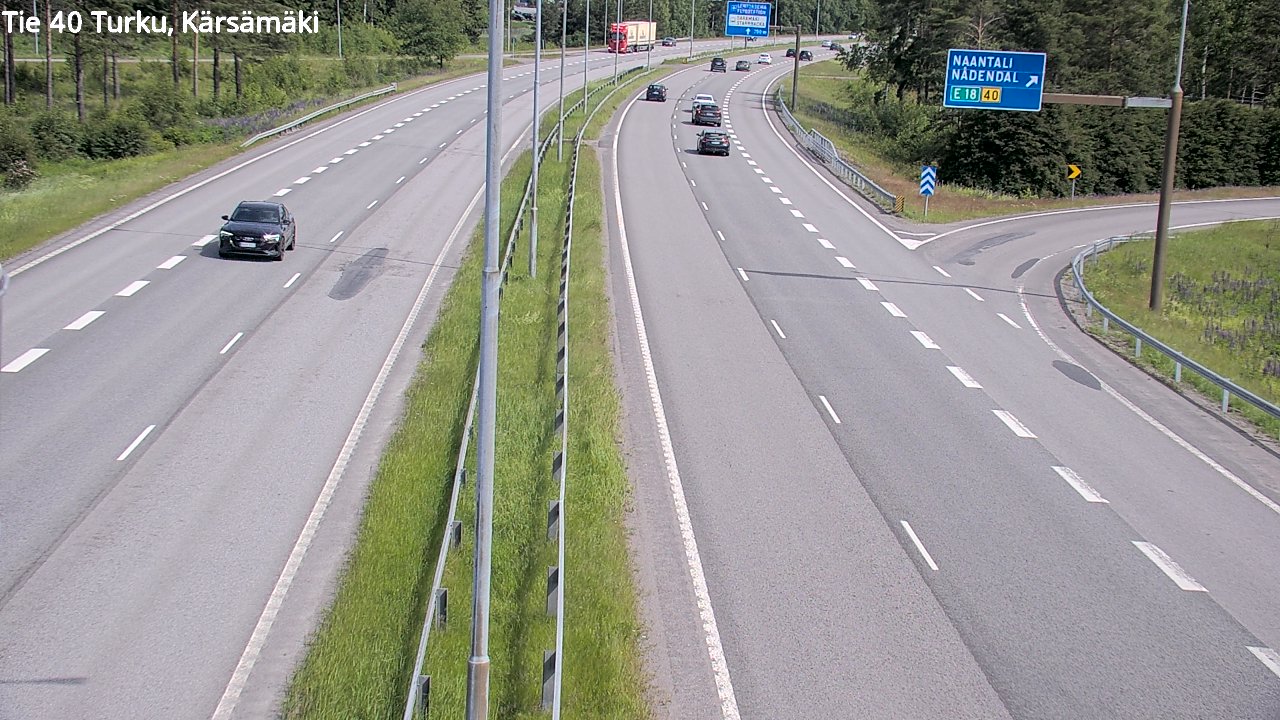 Weather Camera Image Väg 40 Åbo, Kärsämäki, Turku, Varsinais-Suomi