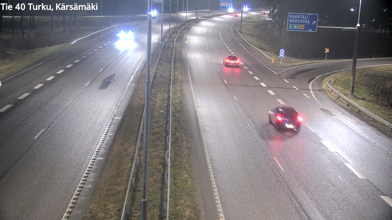 Weather Camera Image Väg 40 Åbo, Kärsämäki, Turku, Varsinais-Suomi