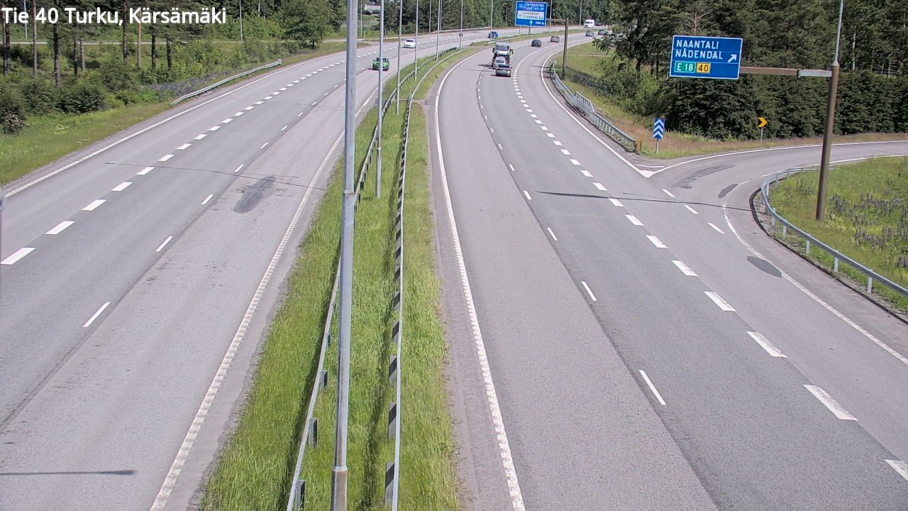 Weather Camera Image Road 40 Turku, Kärsämäki, Turku, Varsinais-Suomi