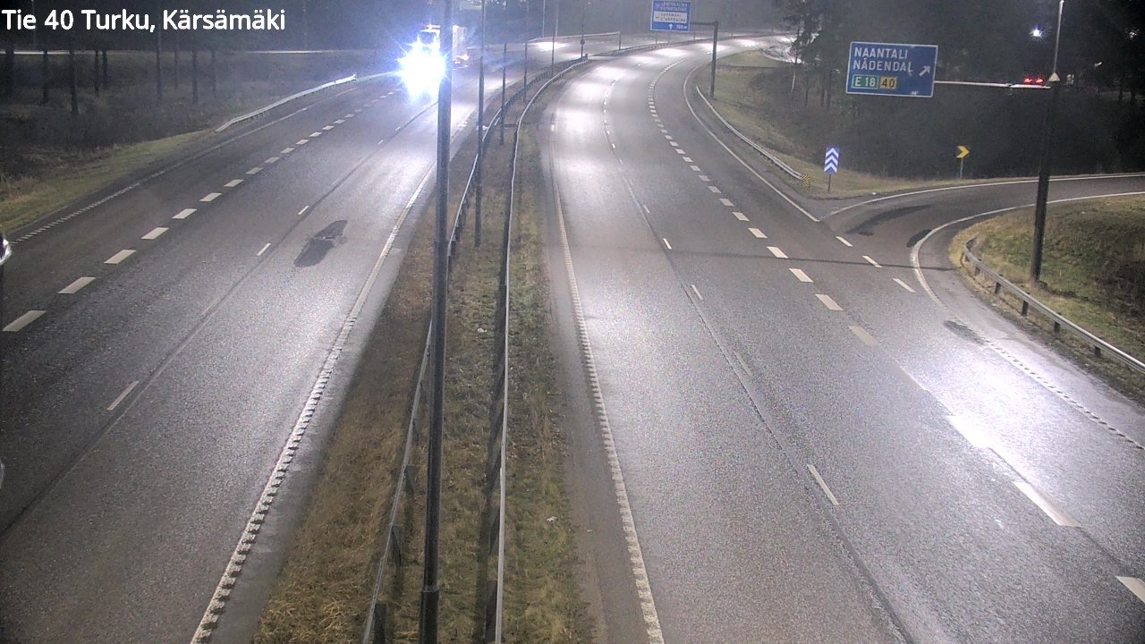 Weather Camera Image Väg 40 Åbo, Kärsämäki, Turku, Varsinais-Suomi