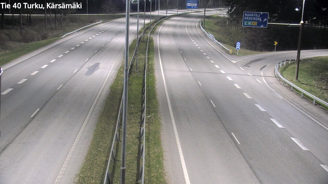 Weather Camera Image Väg 40 Åbo, Kärsämäki, Turku, Varsinais-Suomi