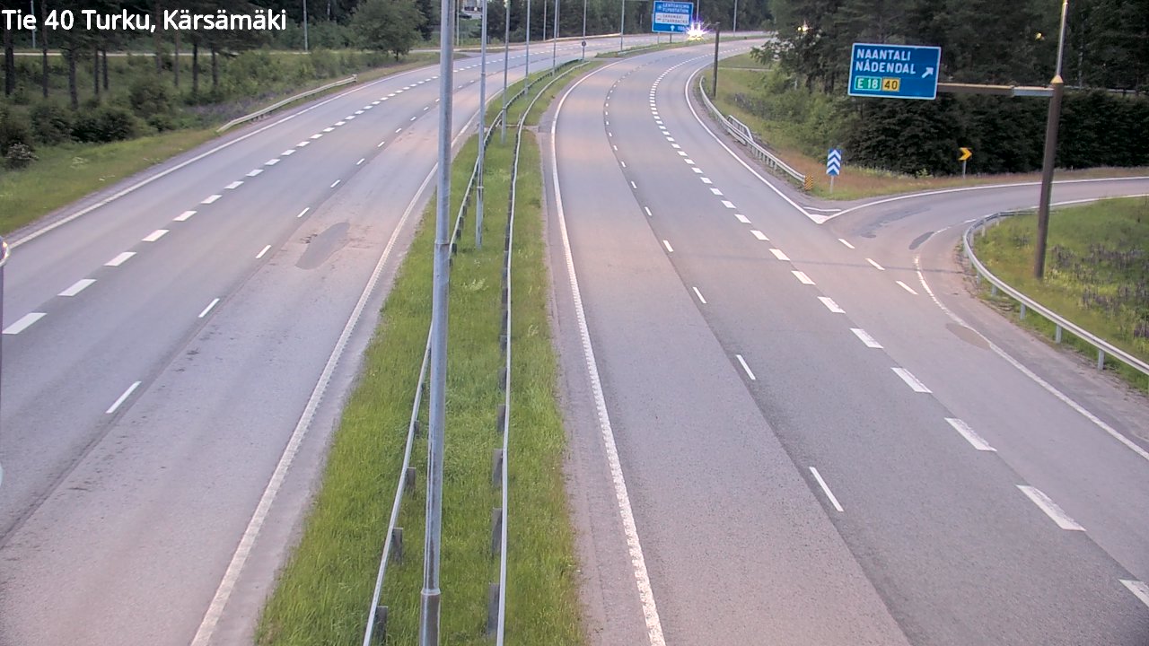 Weather Camera Image Road 40 Turku, Kärsämäki, Turku, Varsinais-Suomi