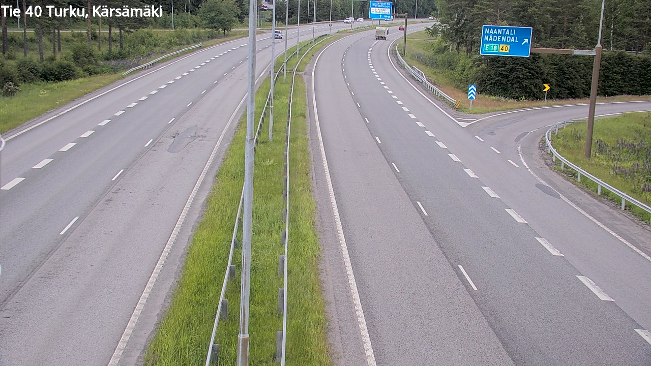 Weather Camera Image Road 40 Turku, Kärsämäki, Turku, Varsinais-Suomi