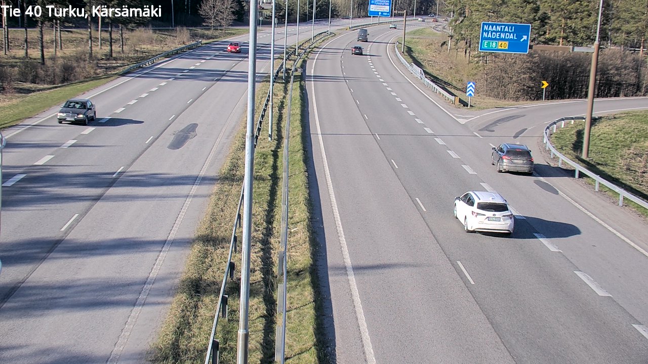 Weather Camera Image Väg 40 Åbo, Kärsämäki, Turku, Varsinais-Suomi