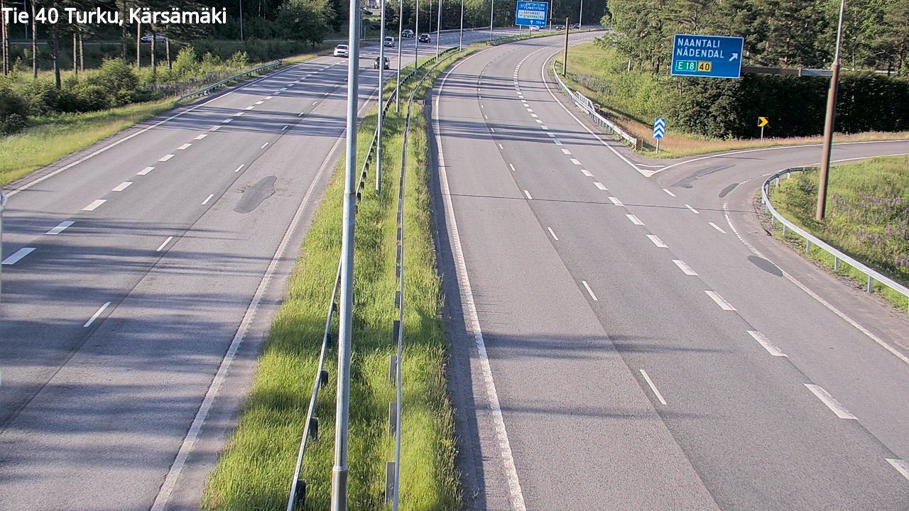Weather Camera Image Road 40 Turku, Kärsämäki, Turku, Varsinais-Suomi
