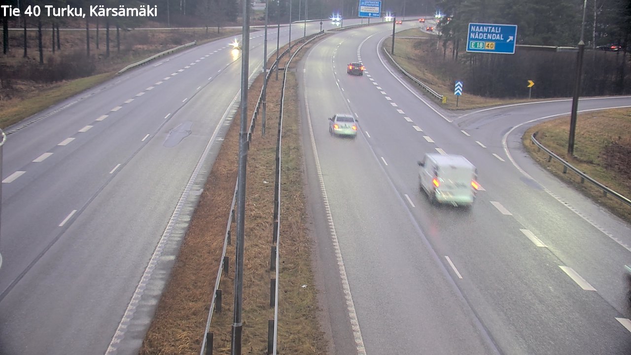 Weather Camera Image Väg 40 Åbo, Kärsämäki, Turku, Varsinais-Suomi