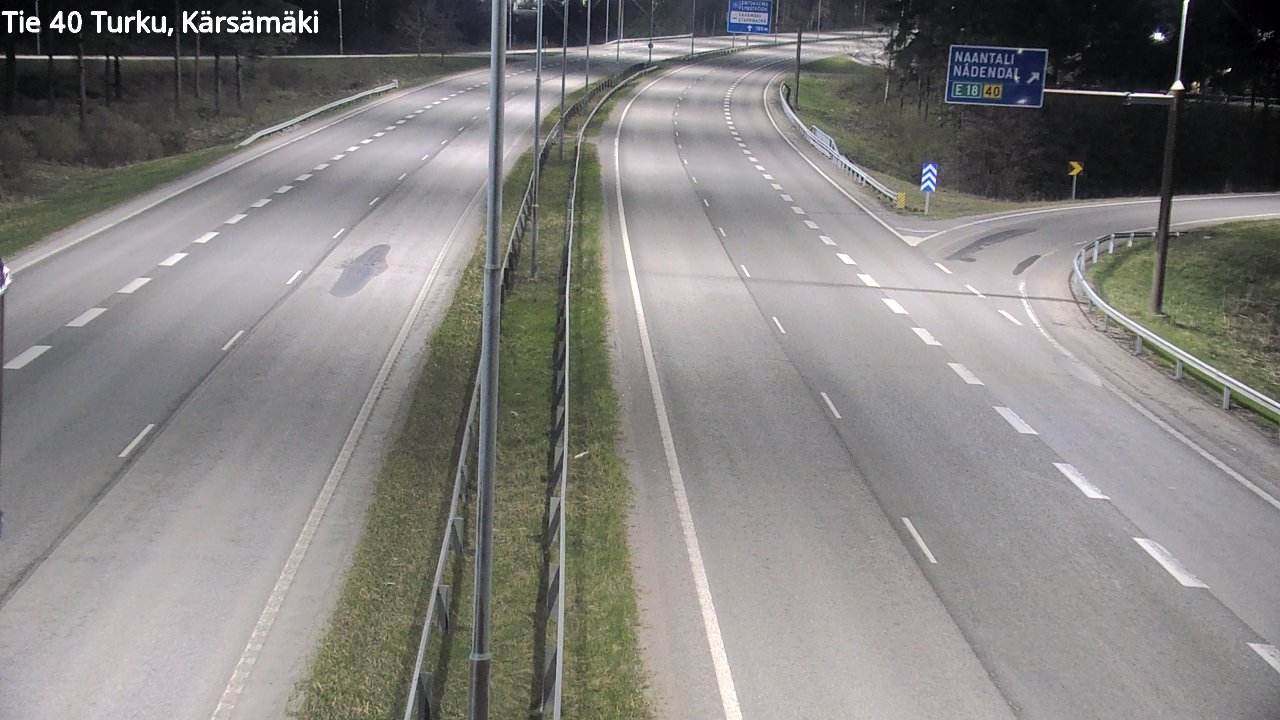 Weather Camera Image Väg 40 Åbo, Kärsämäki, Turku, Varsinais-Suomi