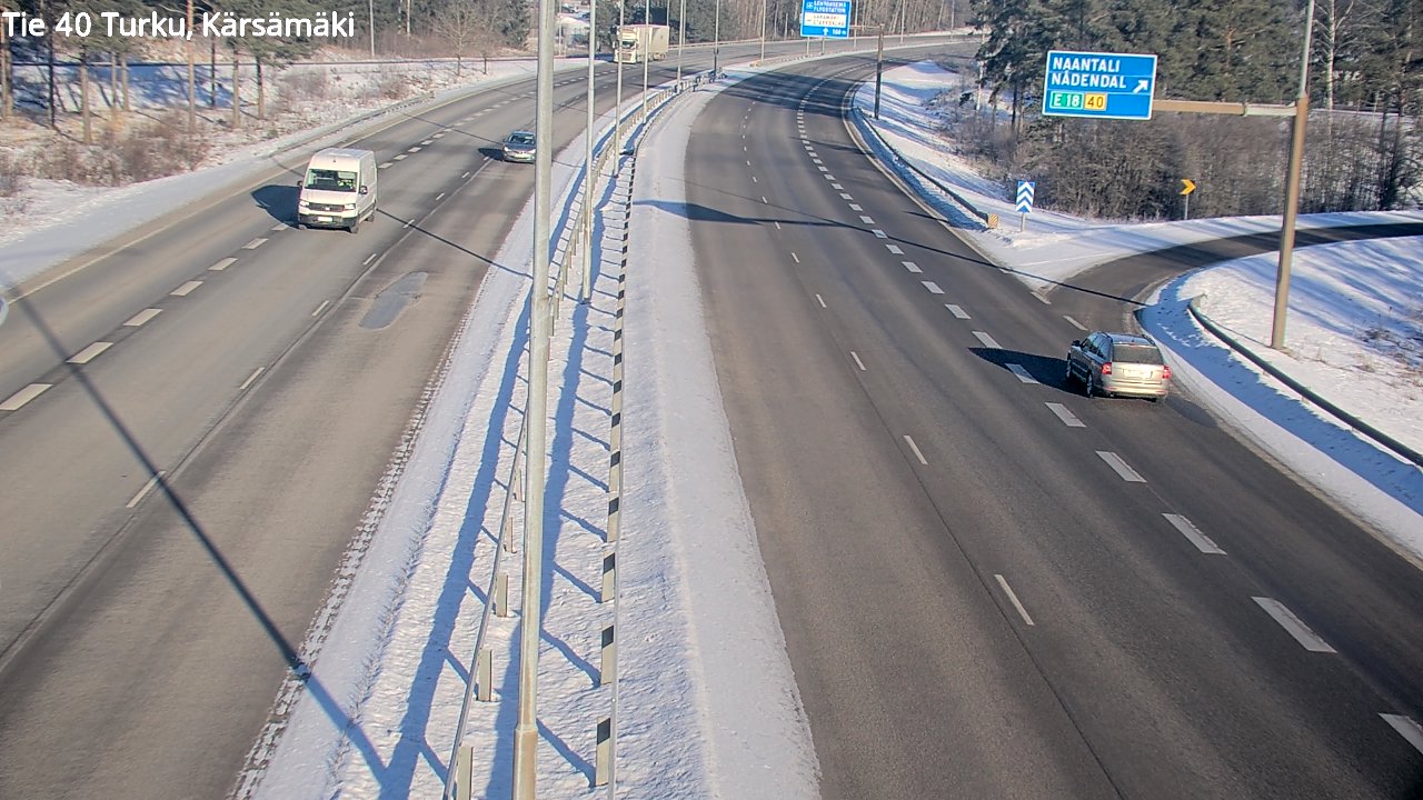 Weather Camera Image Väg 40 Åbo, Kärsämäki, Turku, Varsinais-Suomi