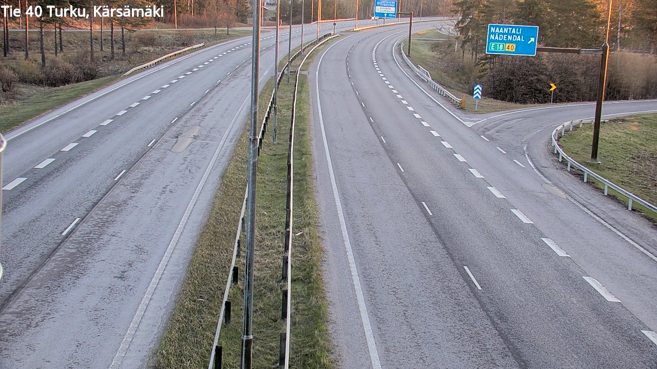 Weather Camera Image Väg 40 Åbo, Kärsämäki, Turku, Varsinais-Suomi