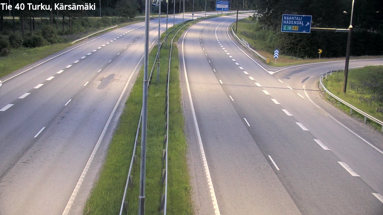 Weather Camera Image Road 40 Turku, Kärsämäki, Turku, Varsinais-Suomi