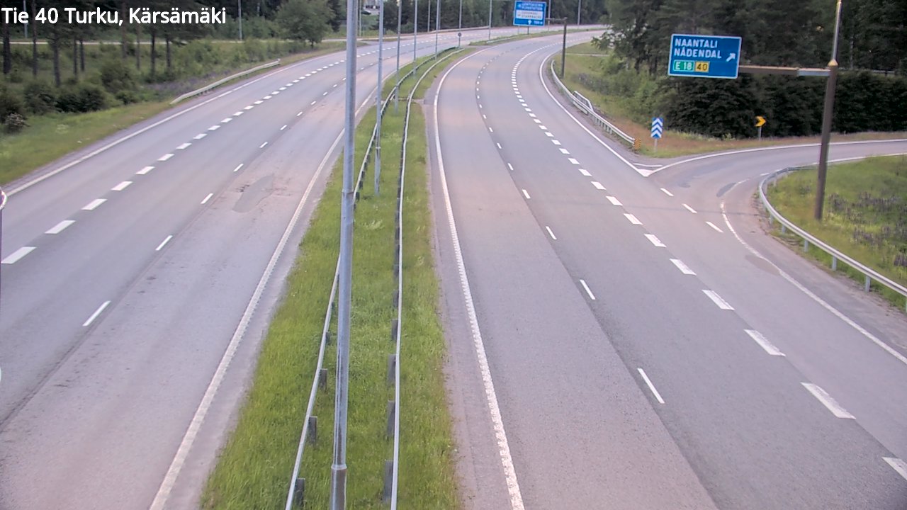 Weather Camera Image Road 40 Turku, Kärsämäki, Turku, Varsinais-Suomi