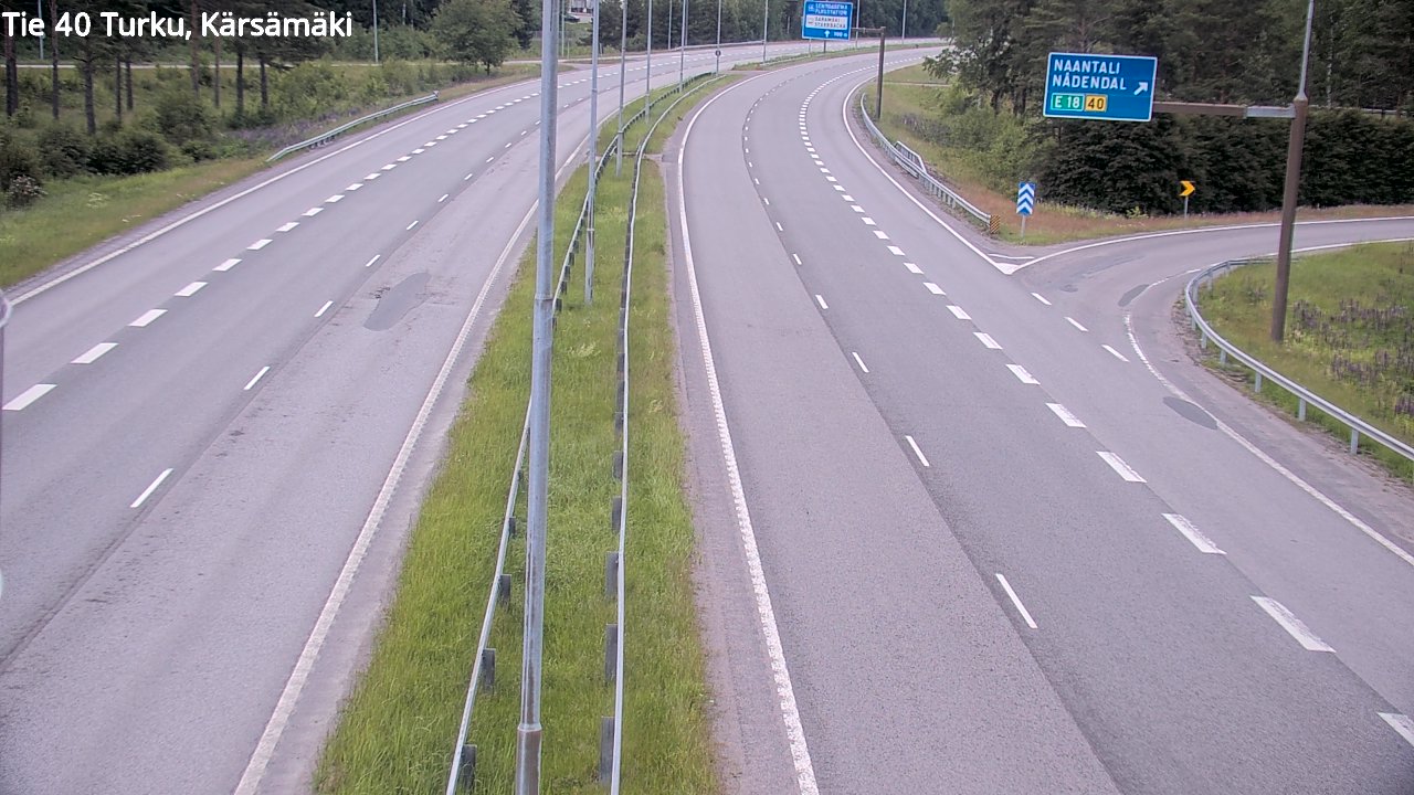 Weather Camera Image Road 40 Turku, Kärsämäki, Turku, Varsinais-Suomi
