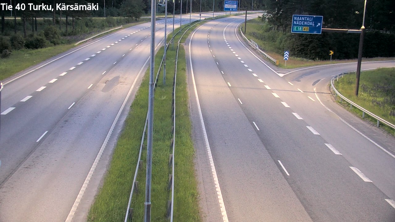 Weather Camera Image Road 40 Turku, Kärsämäki, Turku, Varsinais-Suomi