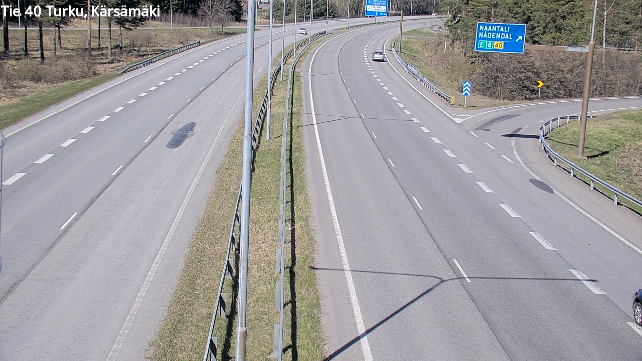 Weather Camera Image Väg 40 Åbo, Kärsämäki, Turku, Varsinais-Suomi