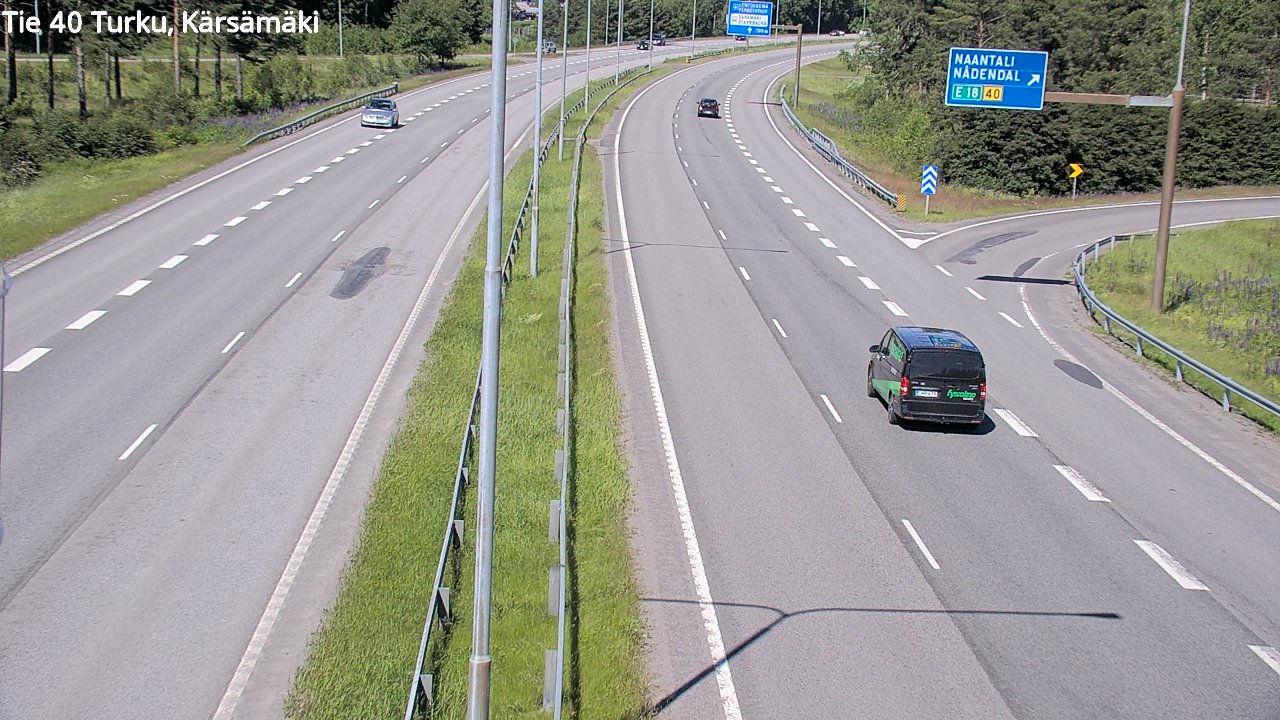 Weather Camera Image Väg 40 Åbo, Kärsämäki, Turku, Varsinais-Suomi