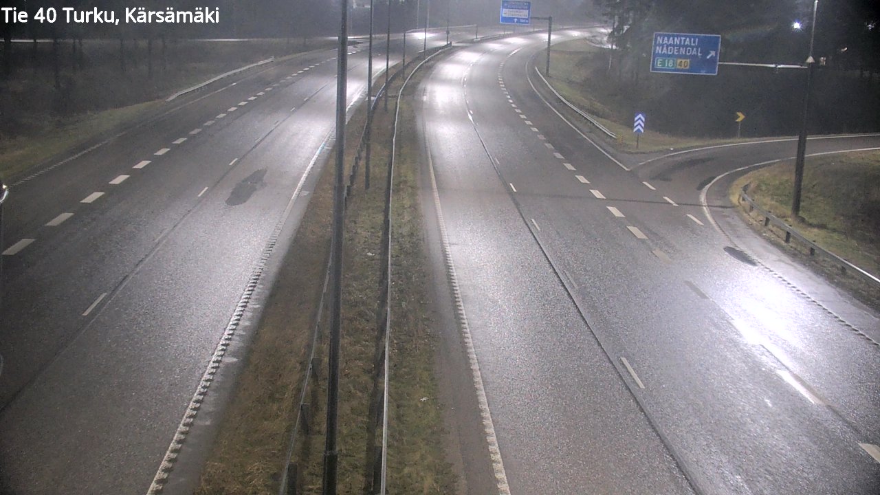 Weather Camera Image Väg 40 Åbo, Kärsämäki, Turku, Varsinais-Suomi