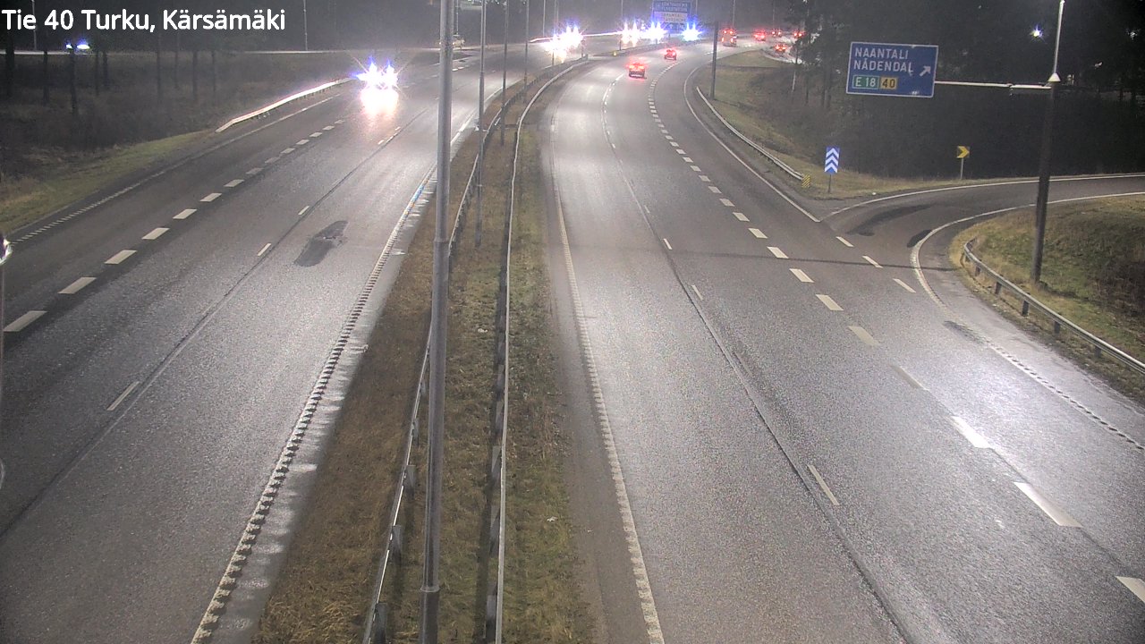 Weather Camera Image Väg 40 Åbo, Kärsämäki, Turku, Varsinais-Suomi