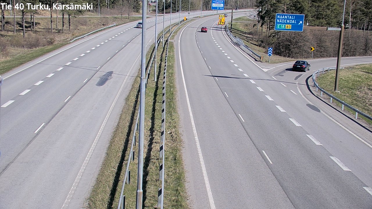 Weather Camera Image Väg 40 Åbo, Kärsämäki, Turku, Varsinais-Suomi